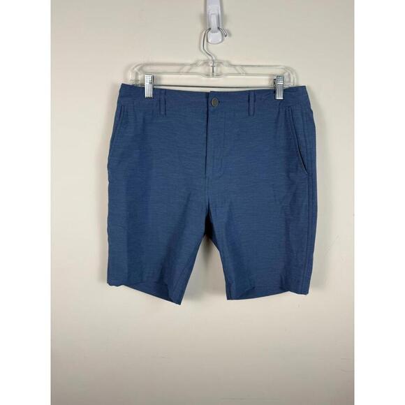 Faherty All Day Shorts 33 Navy Blue Drawstring Outdoor Beach Travel Chino - Picture 1 of 6